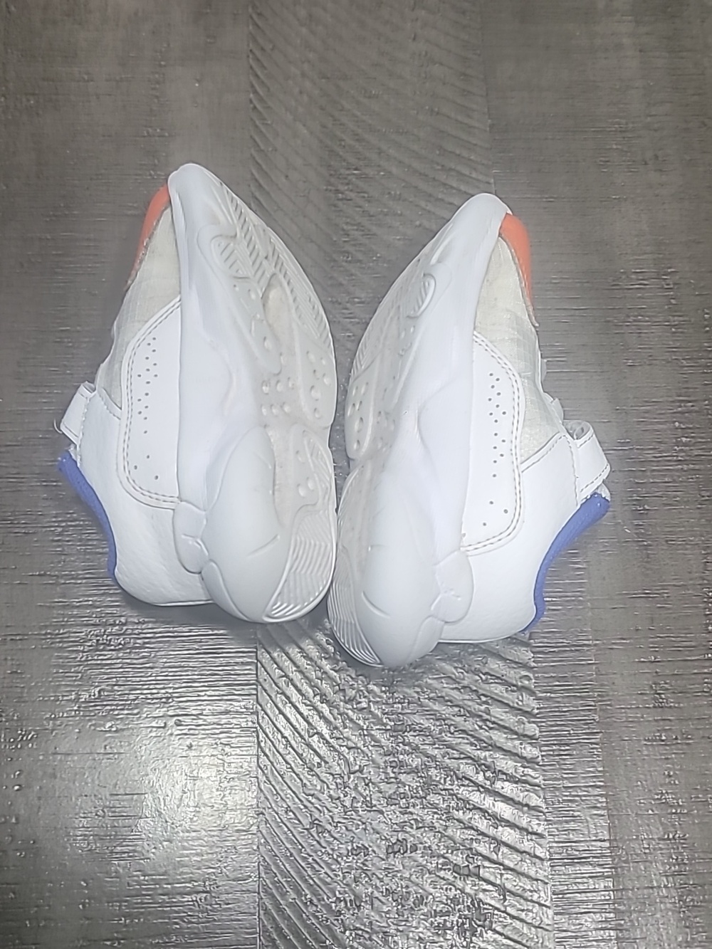 Jordan Nike Toddler Kids' Orange and White Athletic Shoes Size 7c Unisex - Picture 5 of 6